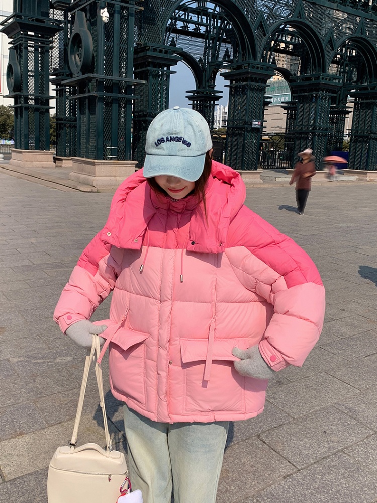Winter short coat Korean style mixed colors cotton coat