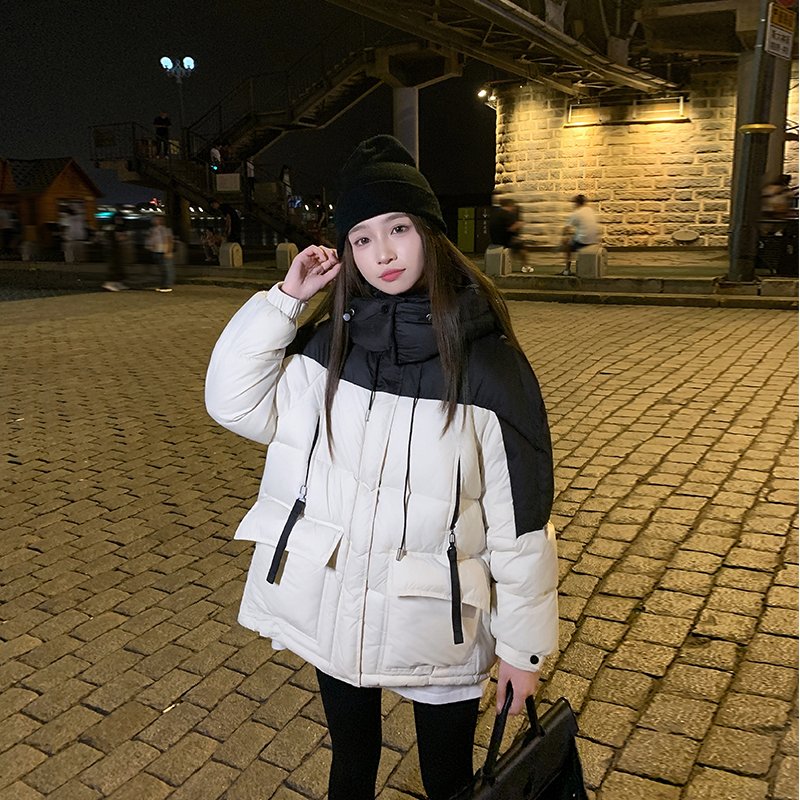 Winter short coat Korean style mixed colors cotton coat