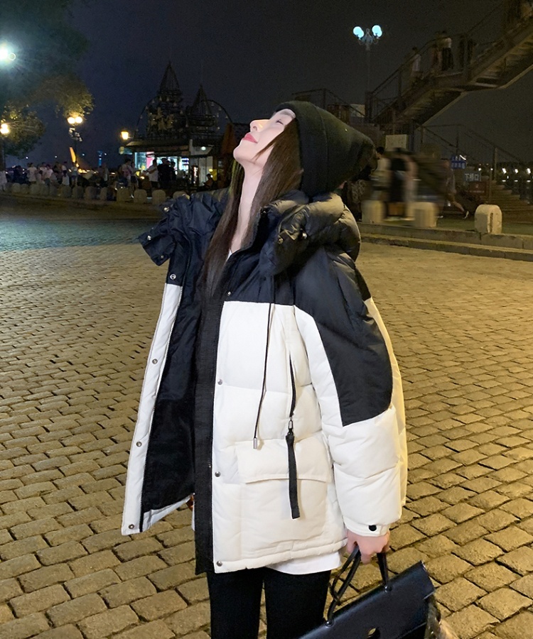 Winter short coat Korean style mixed colors cotton coat