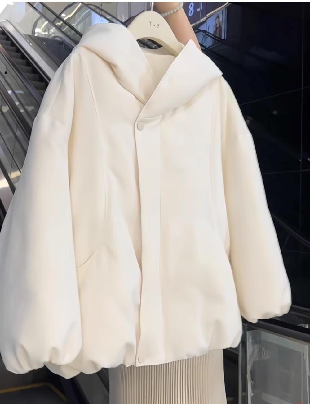 Korean style cold cotton coat winter pure coat for women
