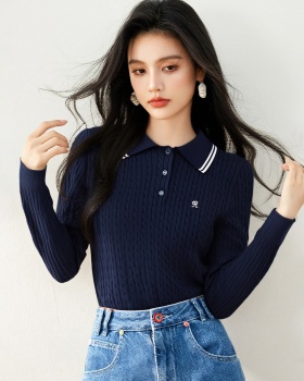 Twist Korean style sweater show young tops
