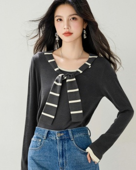 Splice mixed colors sweater autumn enticement shawl