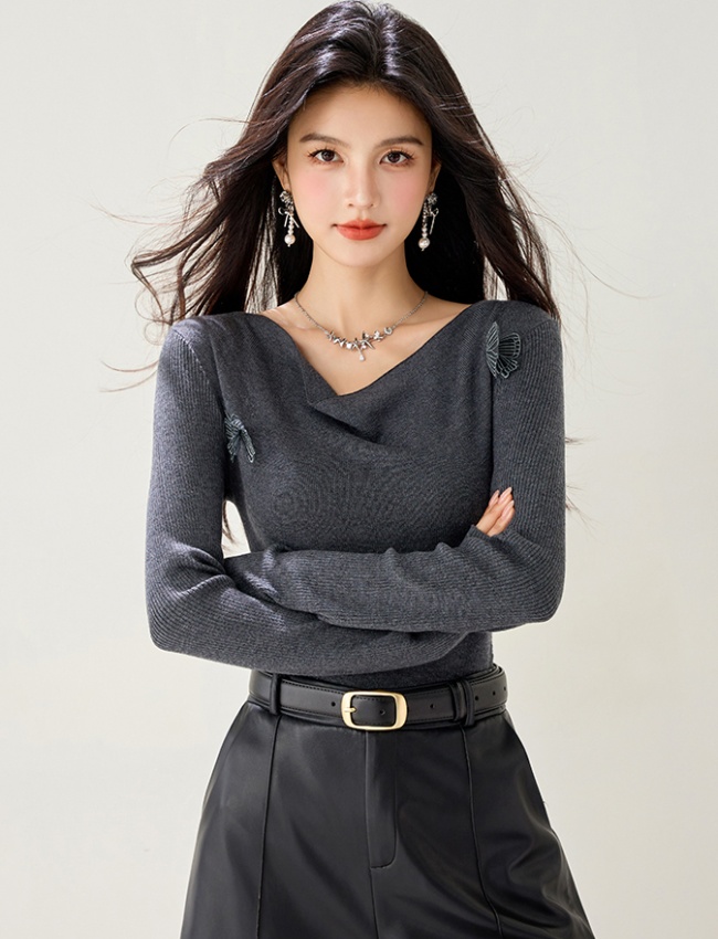 Autumn slim pullover sweater all-match fashion tops