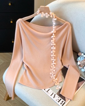 Wears outside autumn and winter tops slim bottoming shirt
