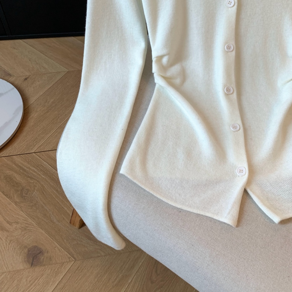 Slim retro cardigan temperament small shirt for women