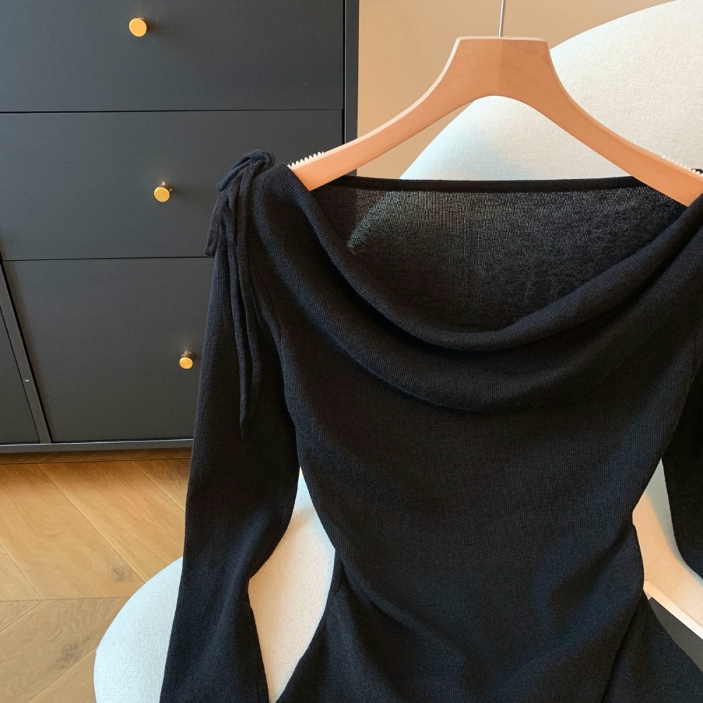 Lazy slim bottoming shirt long sleeve tops