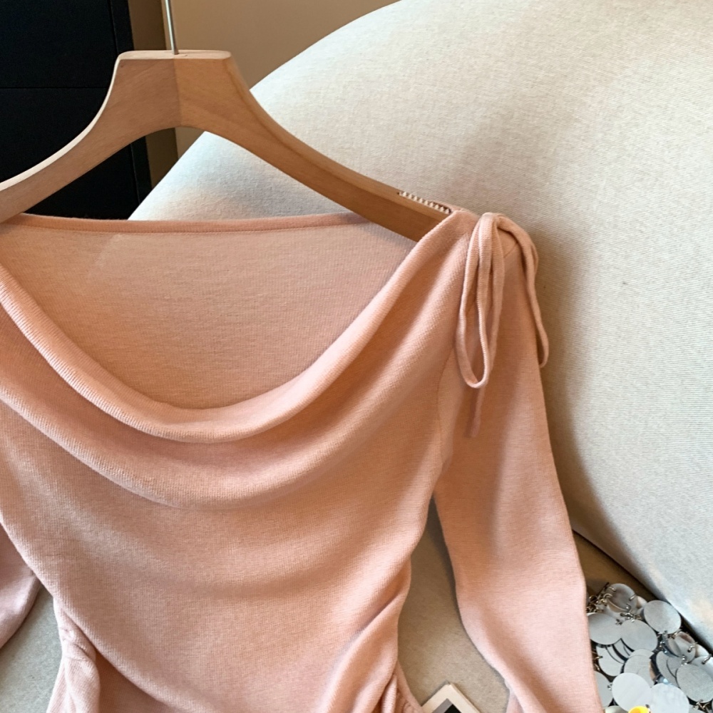 Lazy slim bottoming shirt long sleeve tops