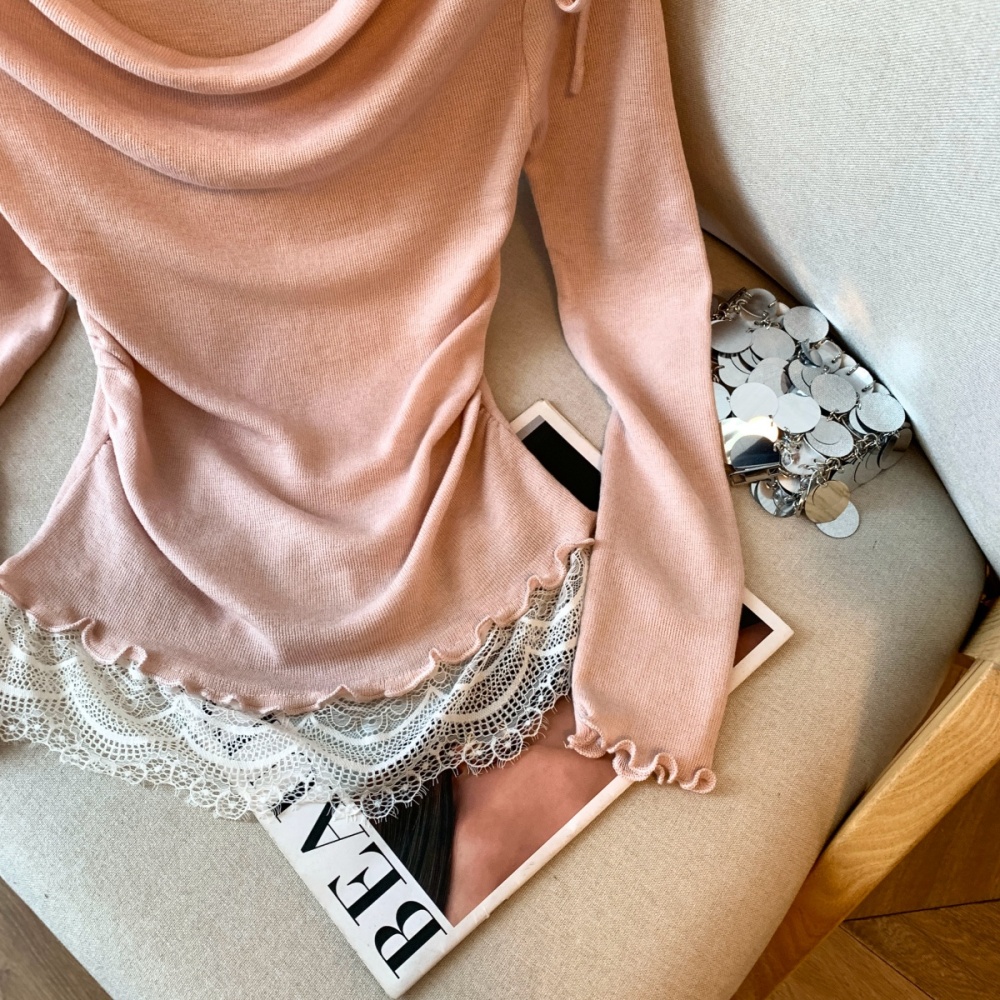 Lazy slim bottoming shirt long sleeve tops