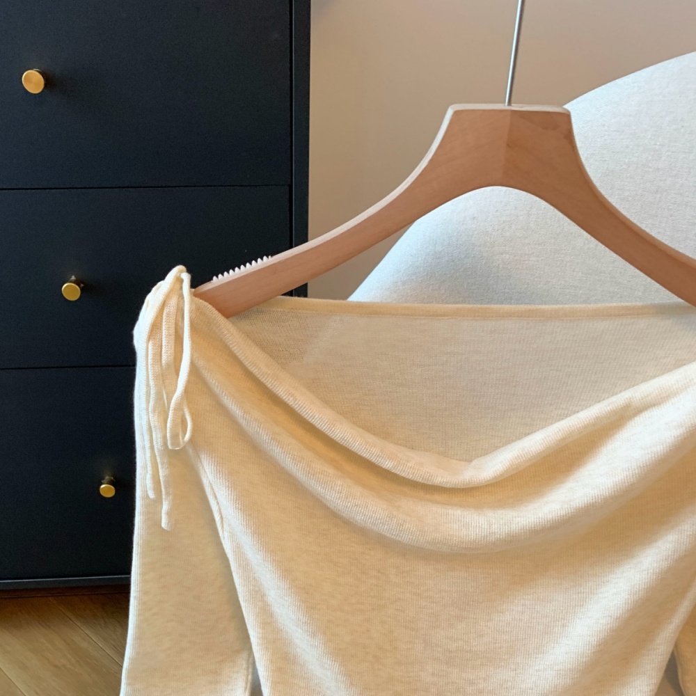Lazy slim bottoming shirt long sleeve tops