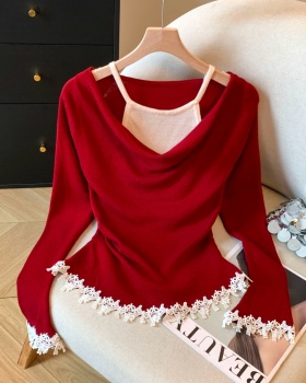 Autumn and winter wears outside tops knitted bottoming shirt
