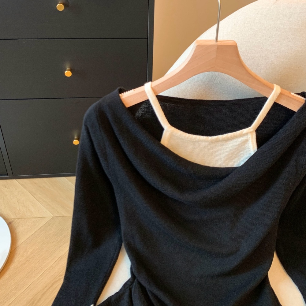 Autumn and winter wears outside tops knitted bottoming shirt