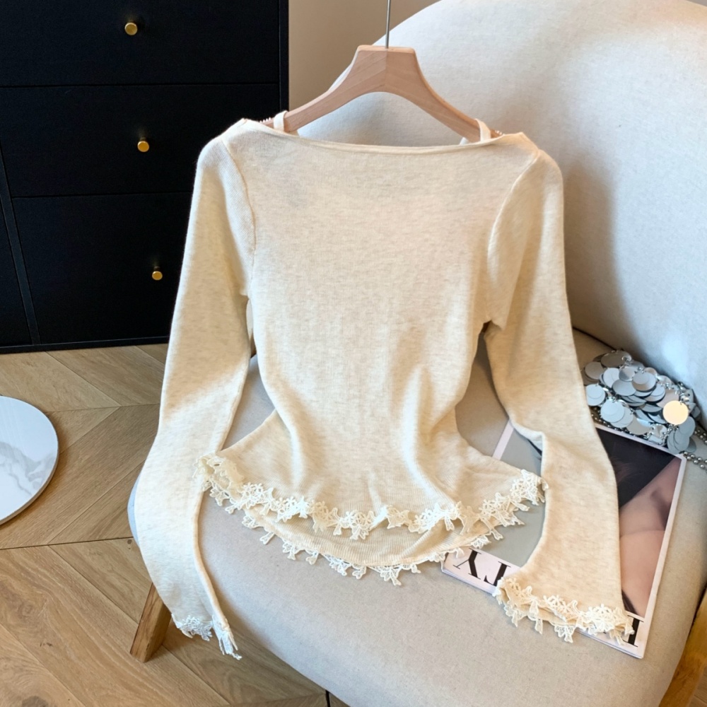 Autumn and winter wears outside tops knitted bottoming shirt