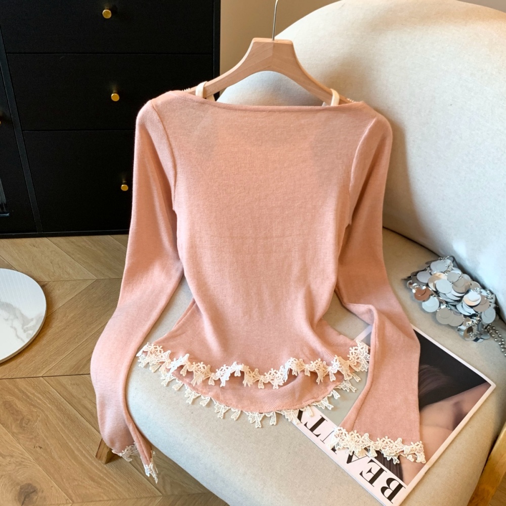 Autumn and winter wears outside tops knitted bottoming shirt