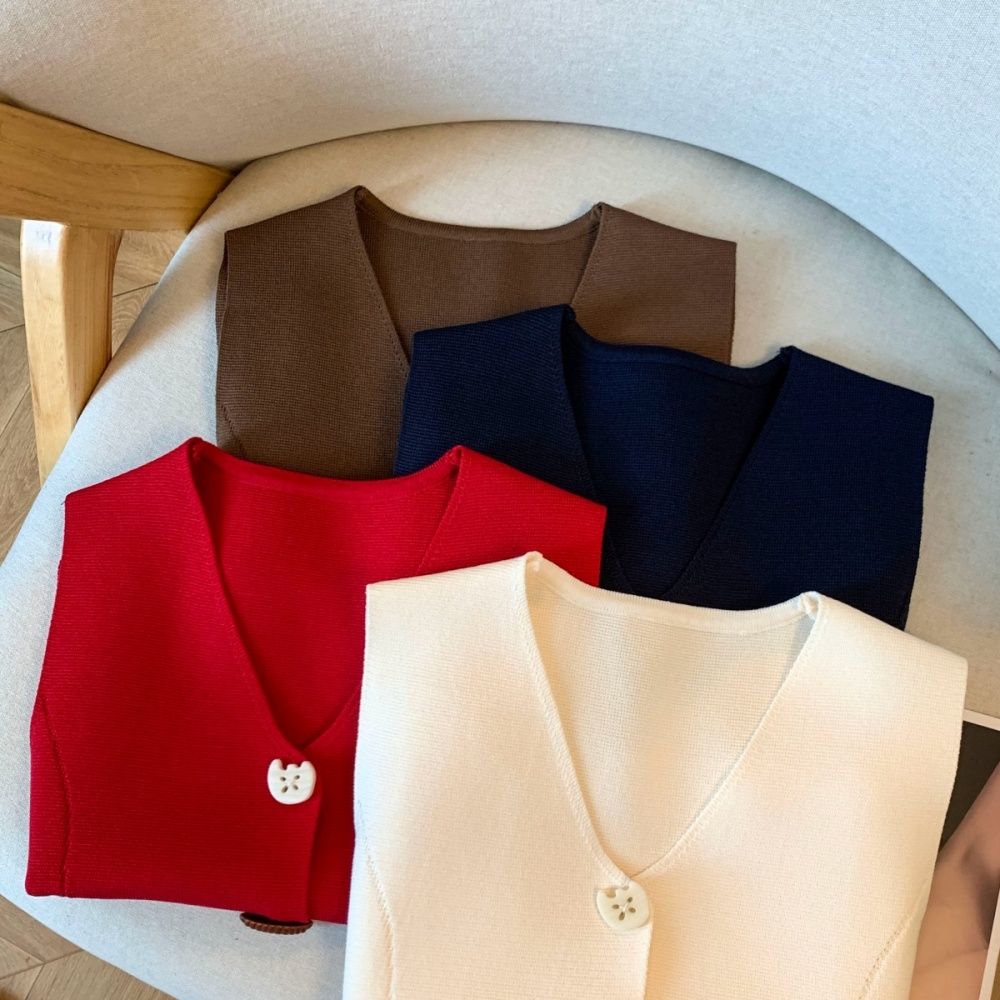 V-neck pinched waist vest unique small shirt for women