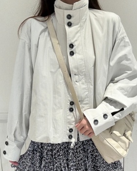 Niche bud autumn work clothing short loose coat
