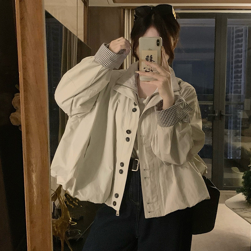 Lazy bud unique work clothing loose Korean style coat