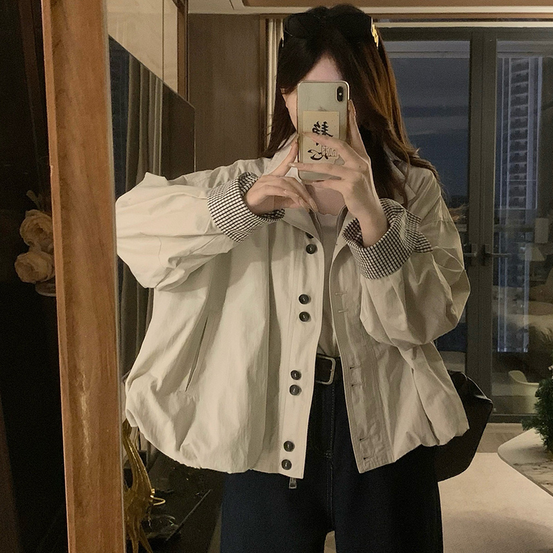 Lazy bud unique work clothing loose Korean style coat