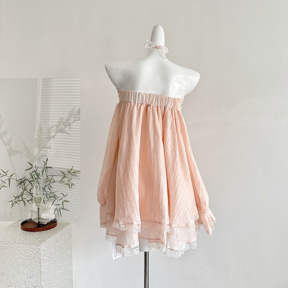 Loose autumn slim short skirt sweet summer tops a set