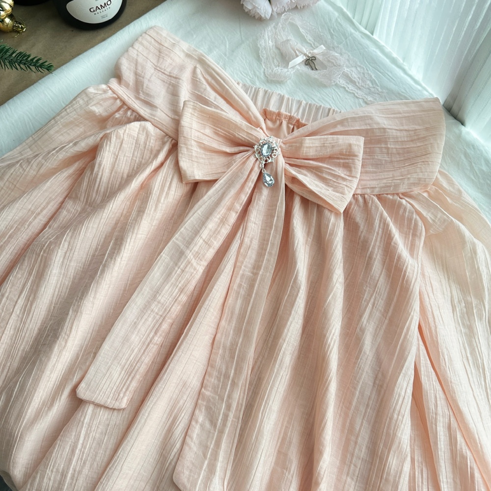 Loose autumn slim short skirt sweet summer tops a set