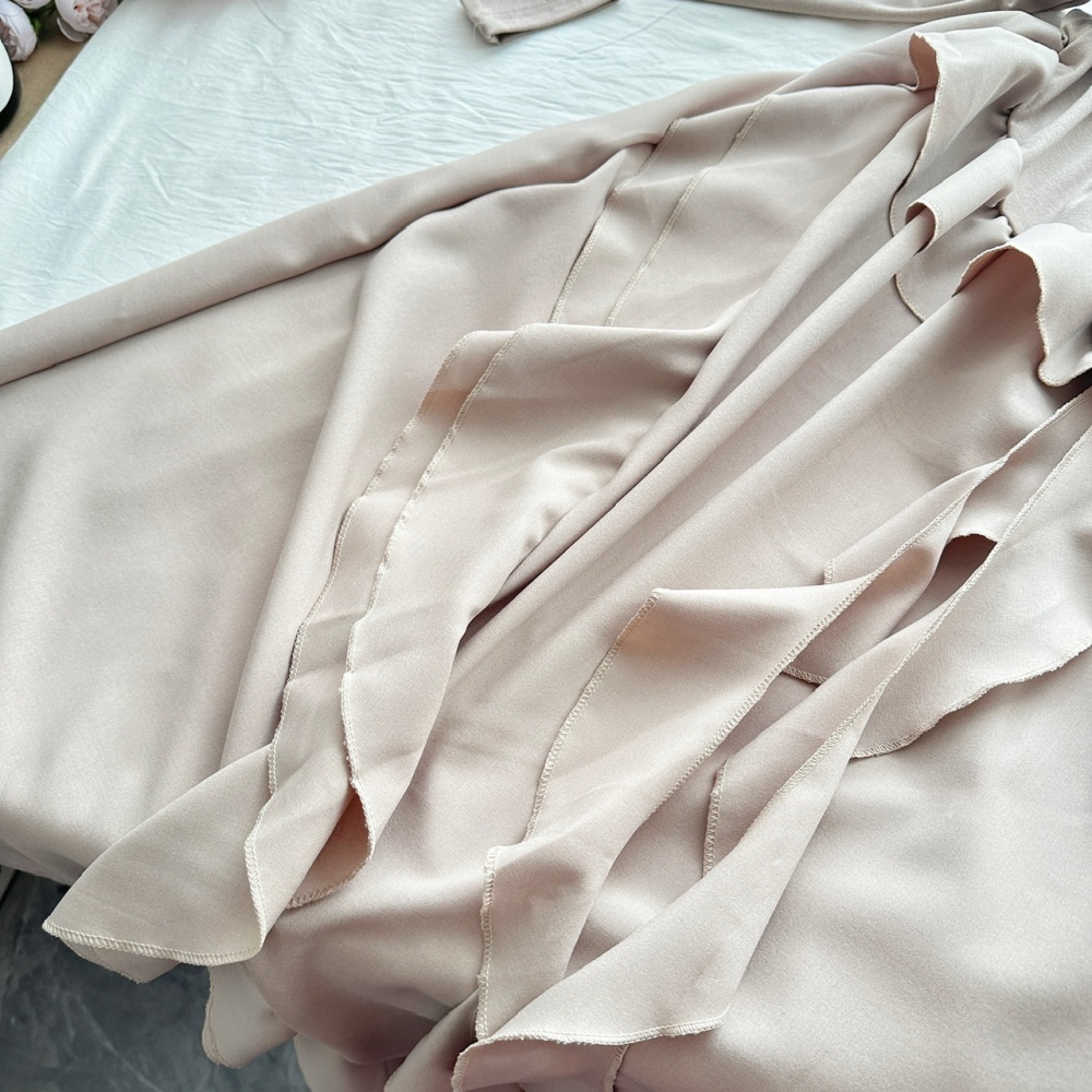 Autumn irregular dress long sleeve long dress