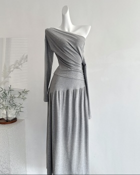 Strapless slim tops summer skirt a set for women
