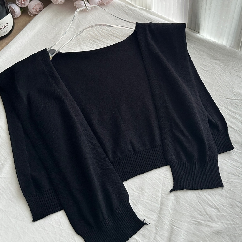 All-match shirt autumn short skirt 3pcs set