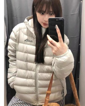 Hooded light couples coat slim thermal down coat for women
