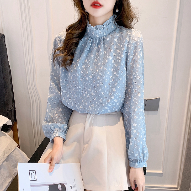 Colors stereoscopic small shirt elegant art tops