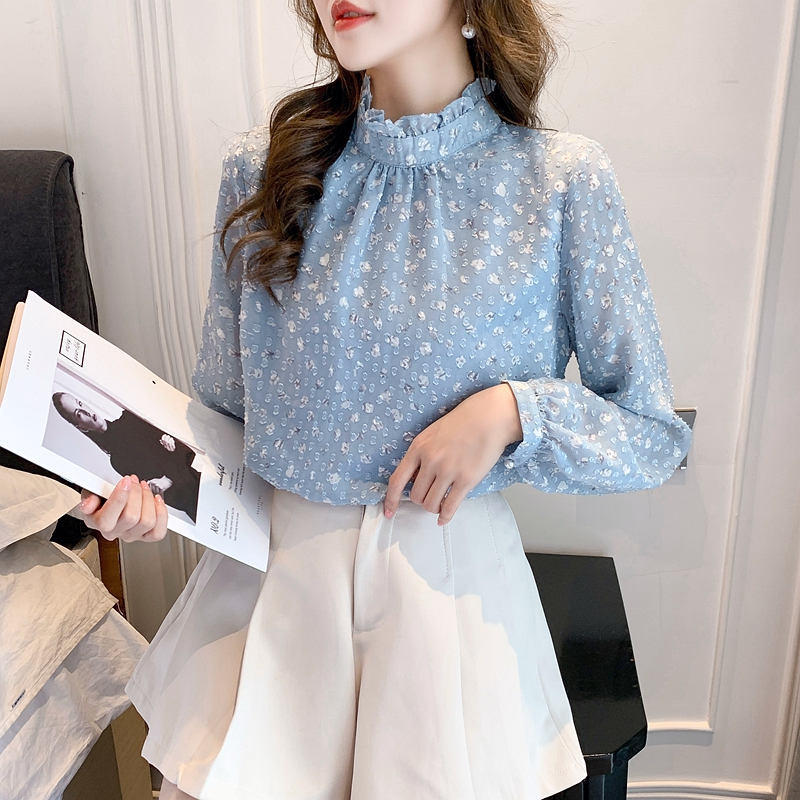 Colors stereoscopic small shirt elegant art tops