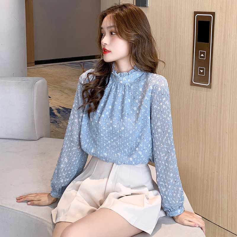 Colors stereoscopic small shirt elegant art tops