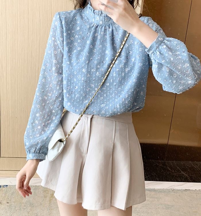 Colors stereoscopic small shirt elegant art tops