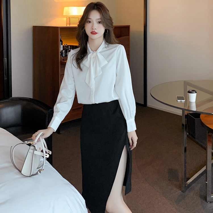 Drape autumn streamer Western style shirt for women