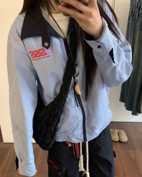 Splice wear jacket lapel fashion coat for women