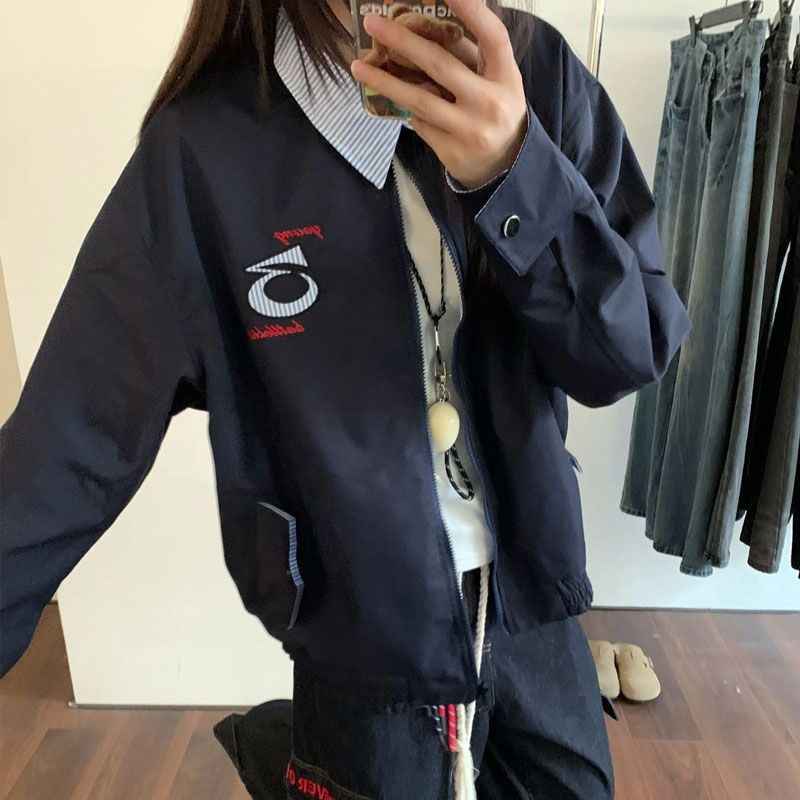 Splice wear jacket lapel fashion coat for women