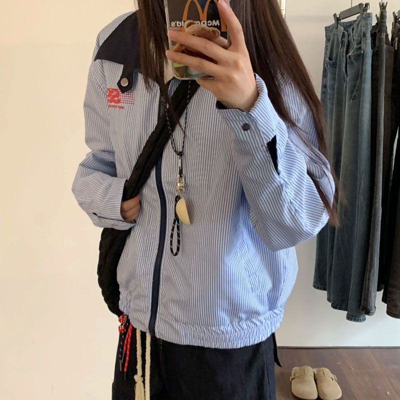 Splice wear jacket lapel fashion coat for women