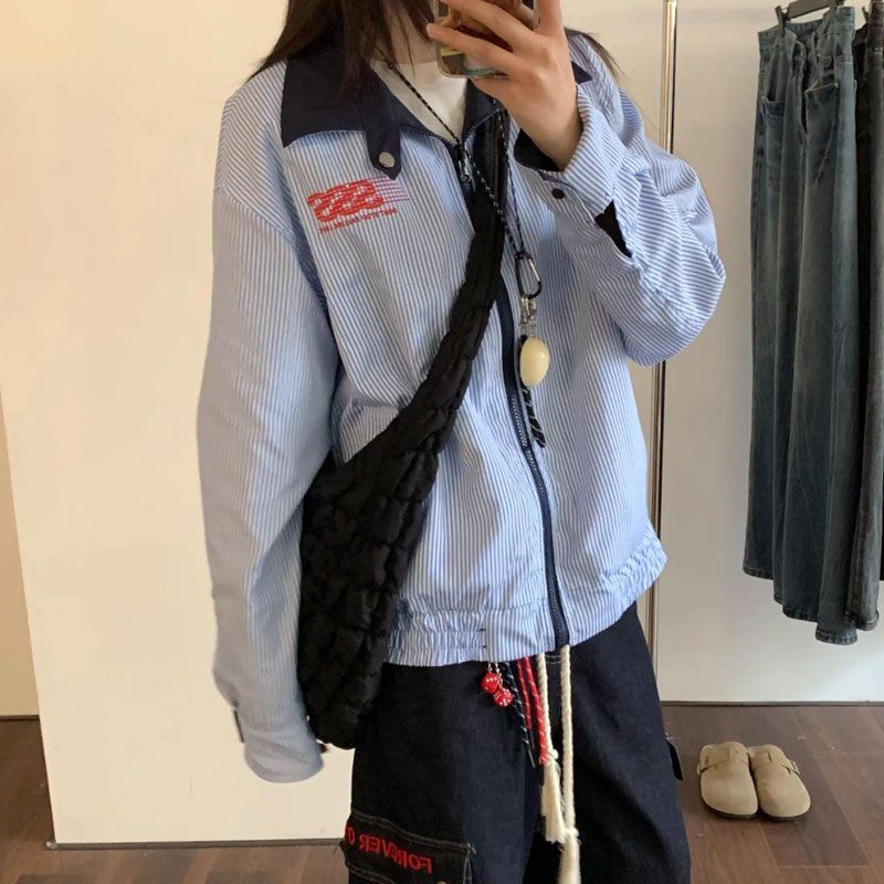 Splice wear jacket lapel fashion coat for women
