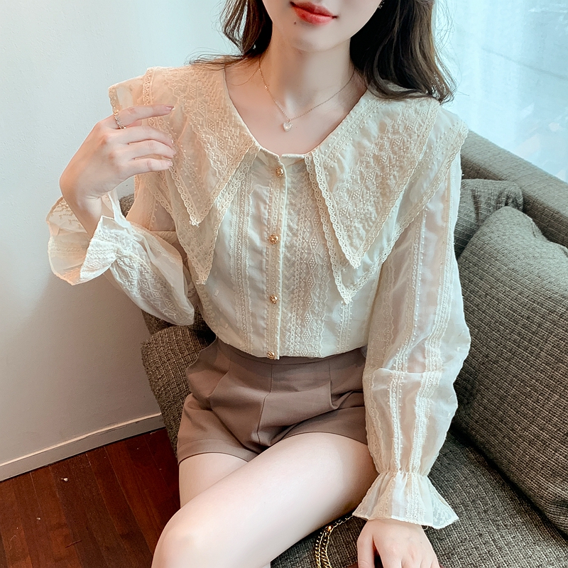 Long sleeve autumn tops bottoming shirt for women