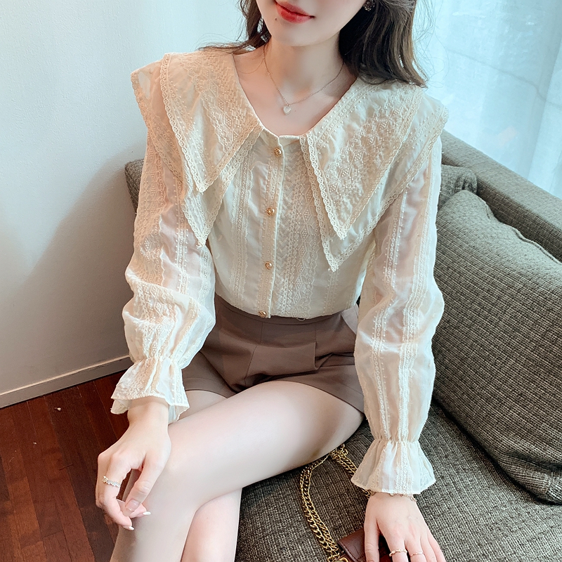 Long sleeve autumn tops bottoming shirt for women
