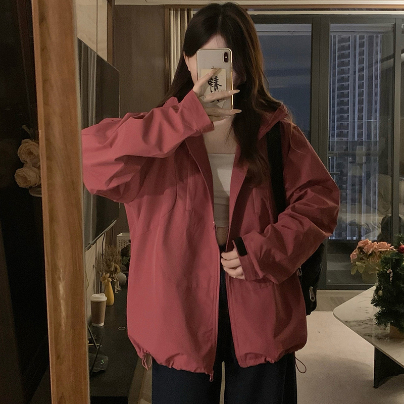 Outdoor sports hooded couple clothes couples stereoscopic coat