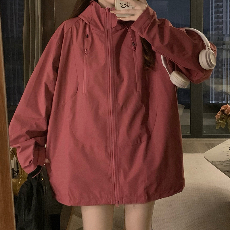 Outdoor sports hooded couple clothes couples stereoscopic coat