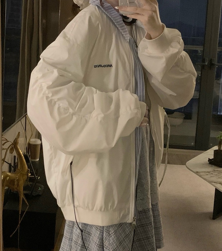 Retro Pseudo-two baseball uniforms spring coat