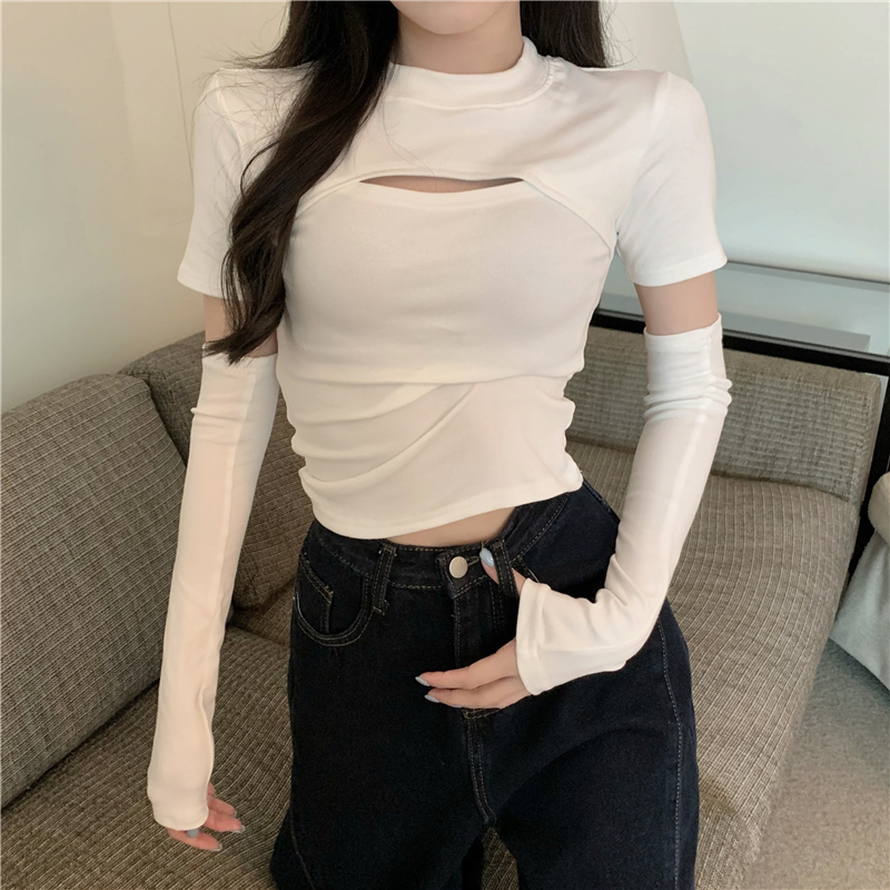 Unique sexy hollow autumn enticement tops