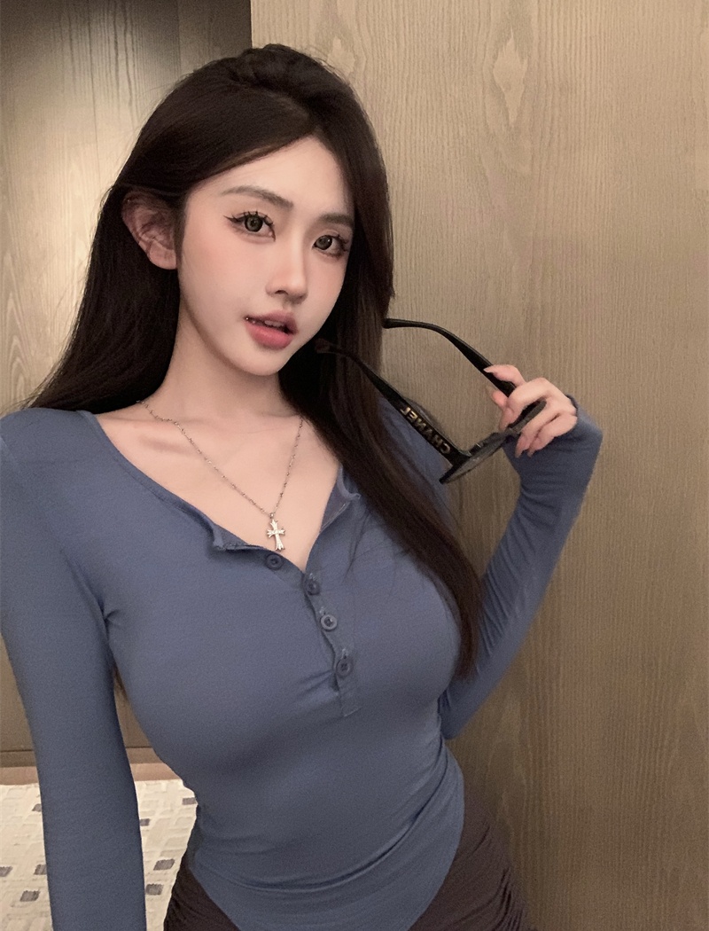 Temperament unique enticement slim short tops for women