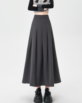 Big skirt pleated skirt autumn long business suit for women