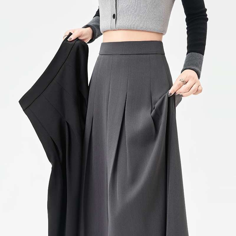 Big skirt pleated skirt autumn long business suit for women