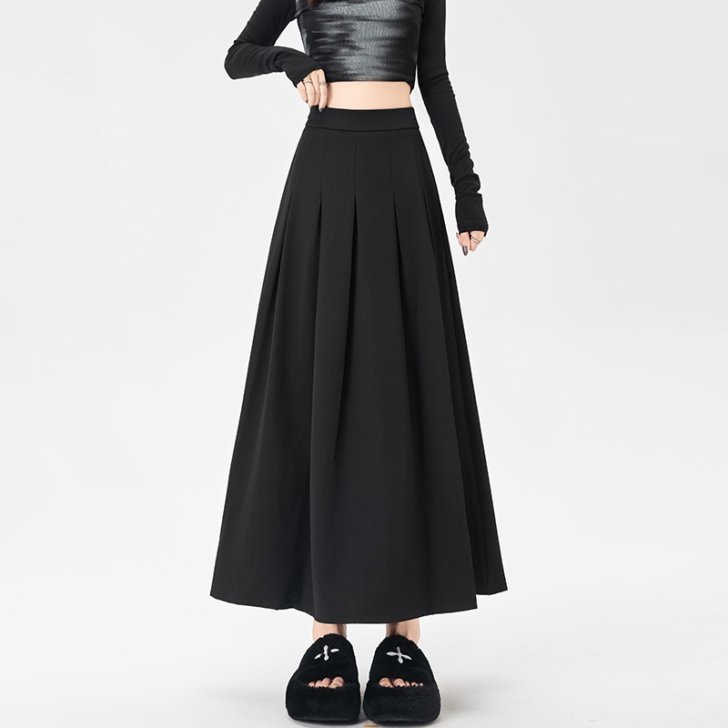 Big skirt pleated skirt autumn long business suit for women