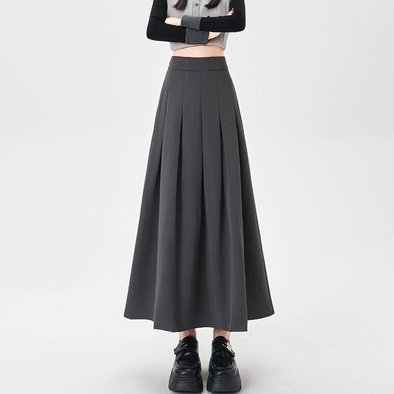 Big skirt pleated skirt autumn long business suit for women