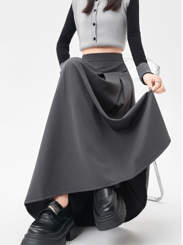 Big skirt pleated skirt autumn long business suit for women