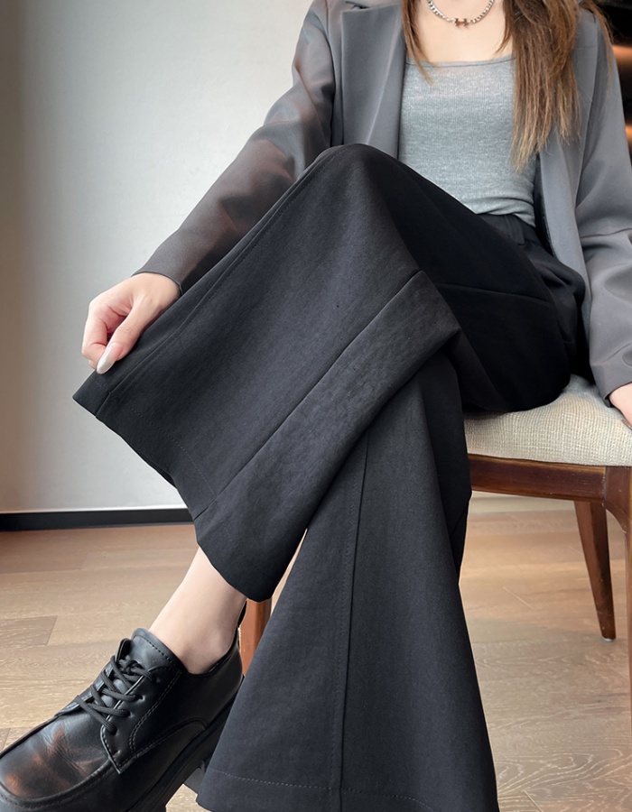 High waist casual pants cotton business suit for women