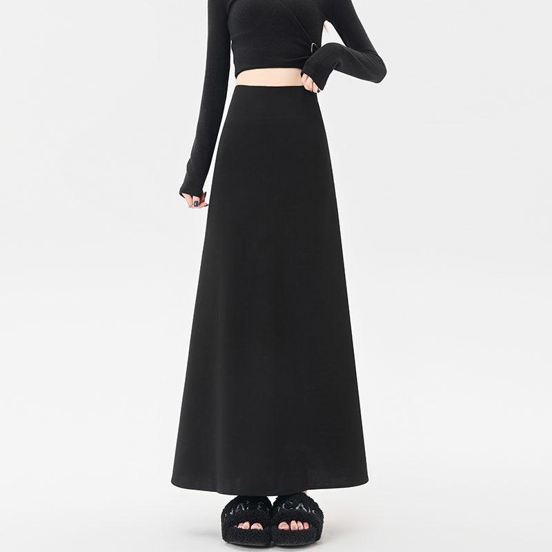 Drape skirt high waist business suit for women